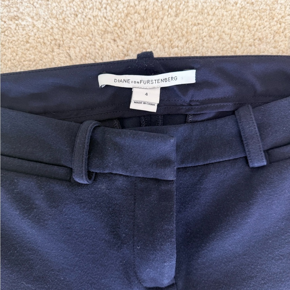 Diane Von Furstenberg Navy trousers - Picture 4 of 9